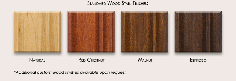Standard Wood Stain Finishes